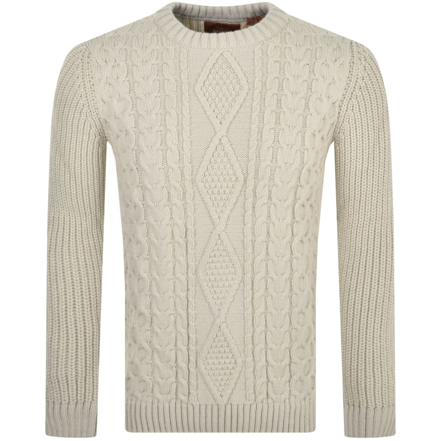 Superdry Jacob Cable Knit Jumper Cream
